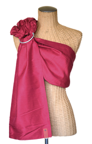 Simple Silk Baby Sling :: Raspberry
